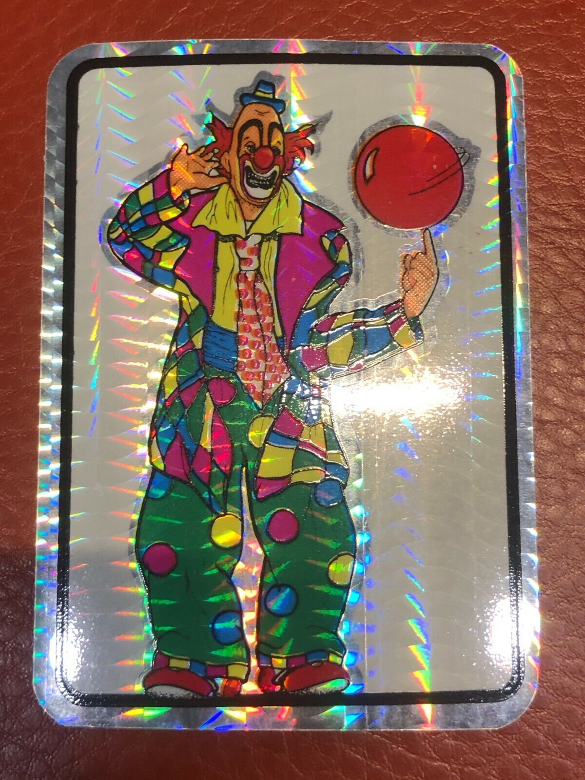 Vintage 1980’s Clown Prism Prismatic Sticker 8 Different MIX AND MATCH