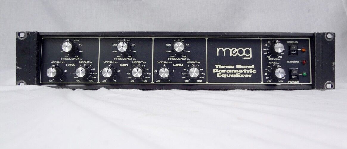 Rare Vintage Moog MKPE Three Band Parametric Equalizer Analog