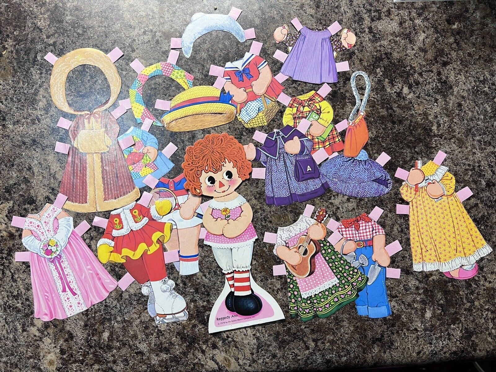 Raggedy Ann and Andy Paper Dolls 1978 Vintage