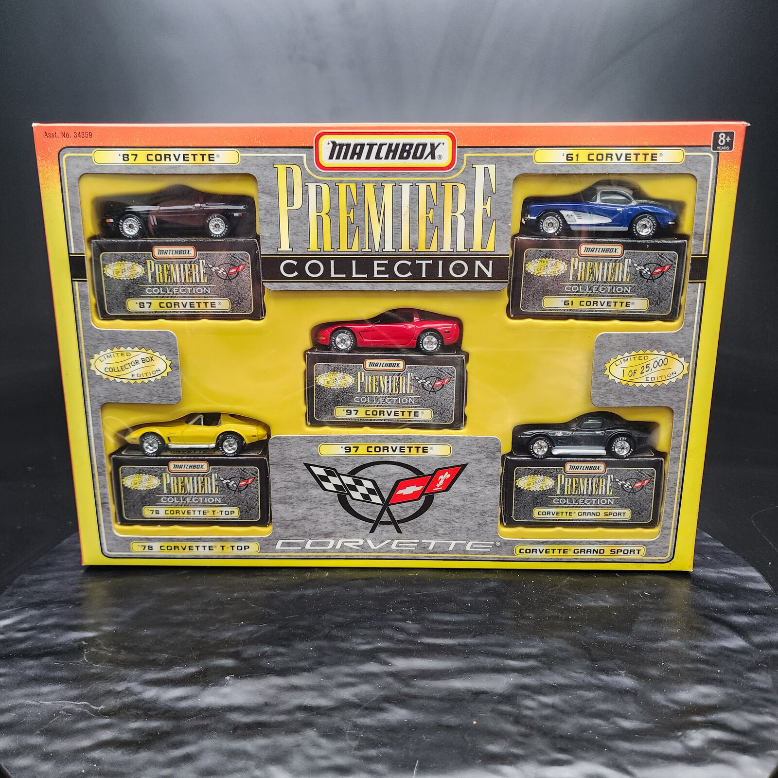 Matchbox Premiere Collection Corvette Limited Edition Collector\'s Box Set of 5