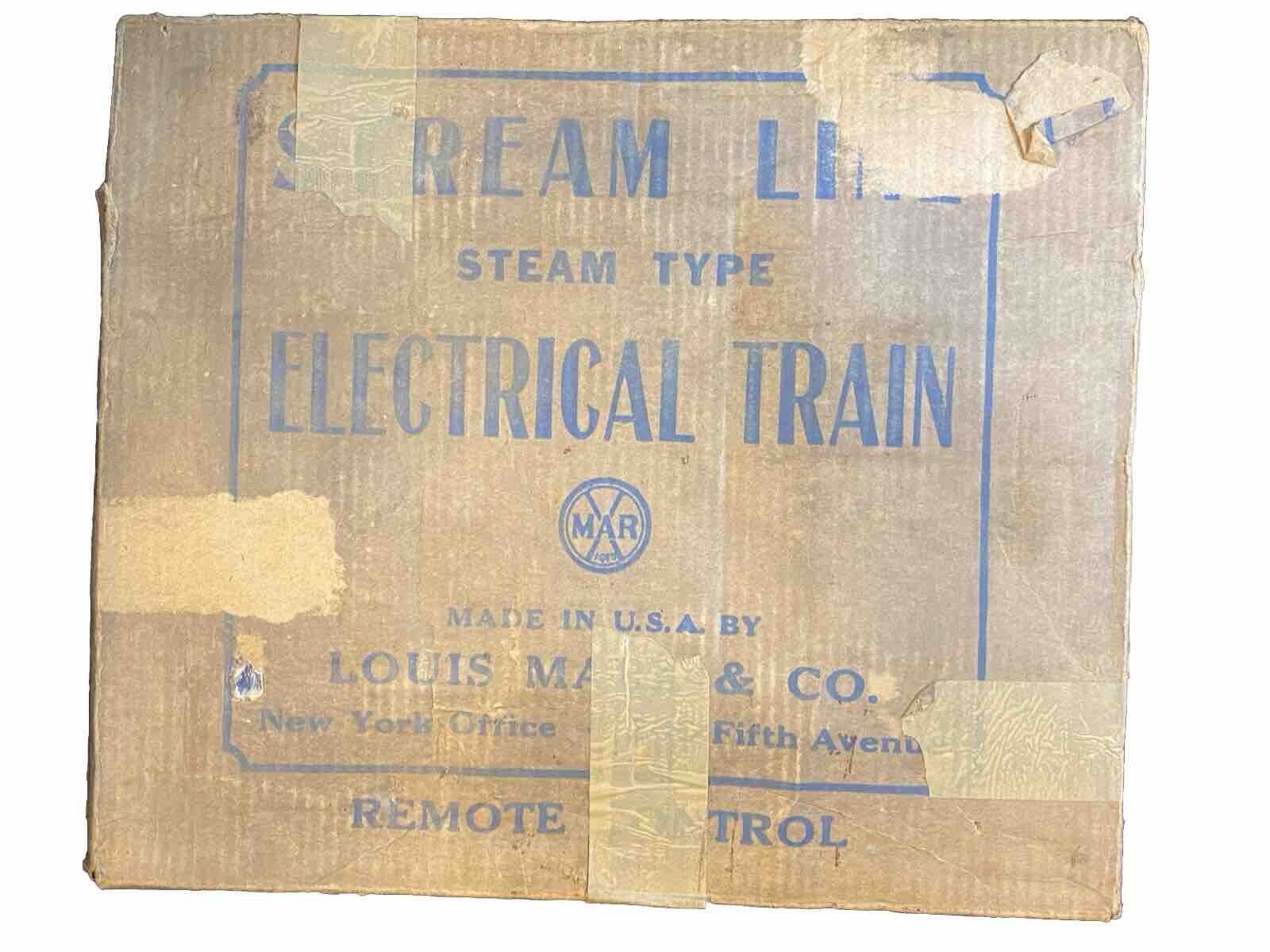1940S MARX Streamline, Vintage Steam, Type Electric Train, Set #25000/12 ￼￼