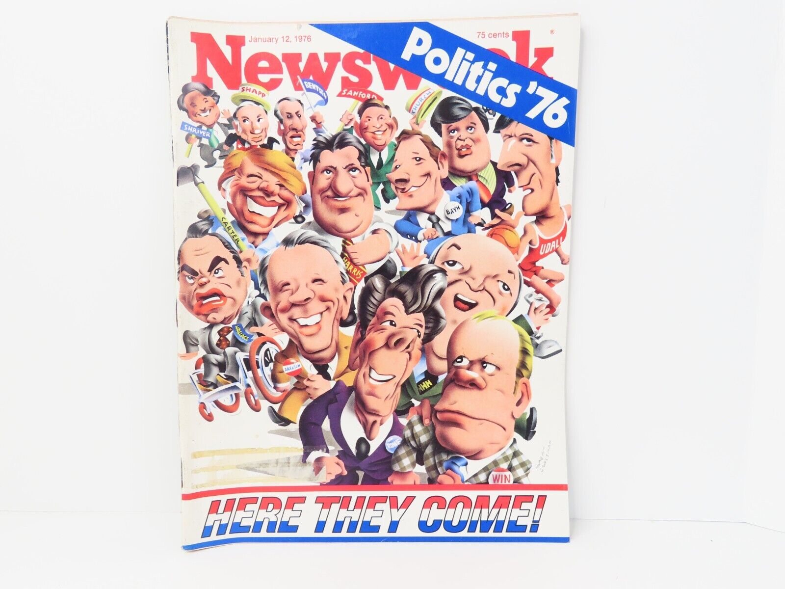 Vintage Newweek January 12 1976 Politics 76 Cover Harris Carter