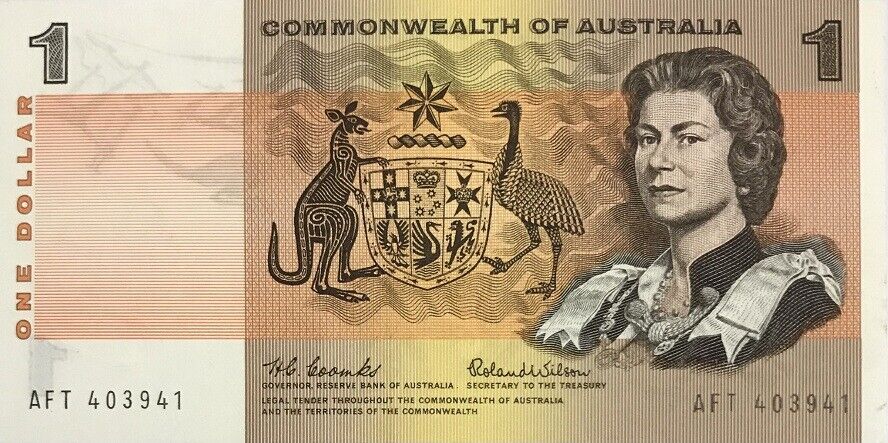 Australia 1 Dollars 1966-1972 P 37 a UNC