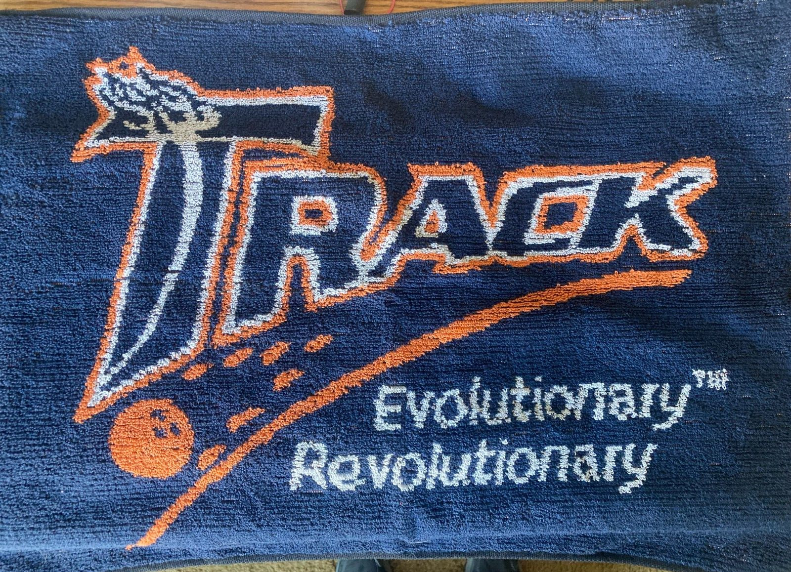 Massive Track Bowling Towel,  27 inches X 20 inches, 100% loomed cotton