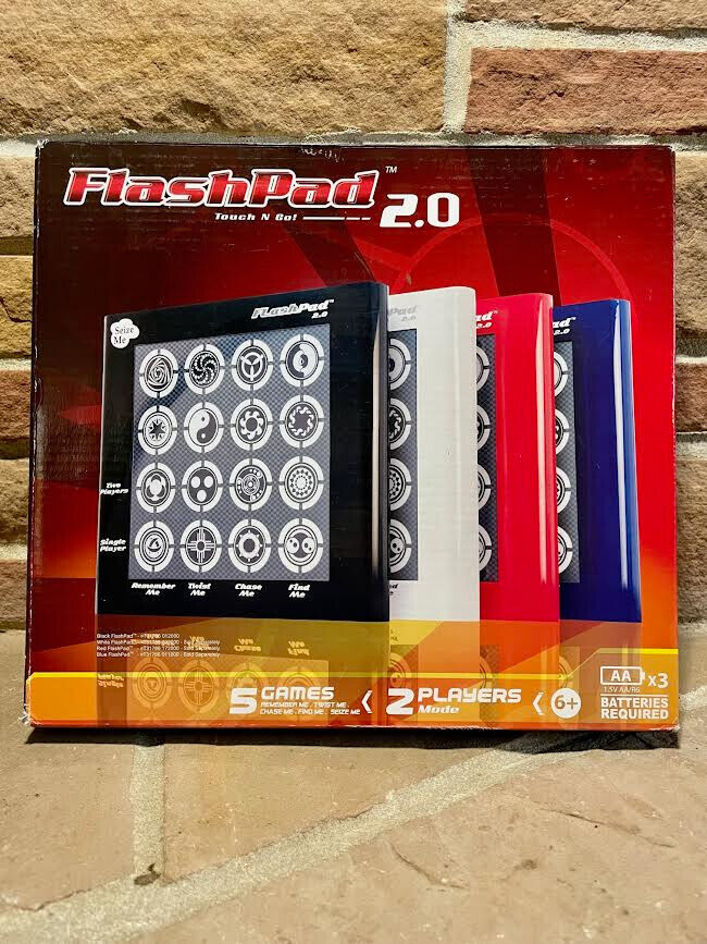 Flashpad 2.0 - 5 Games In One - Red - One or Two Players