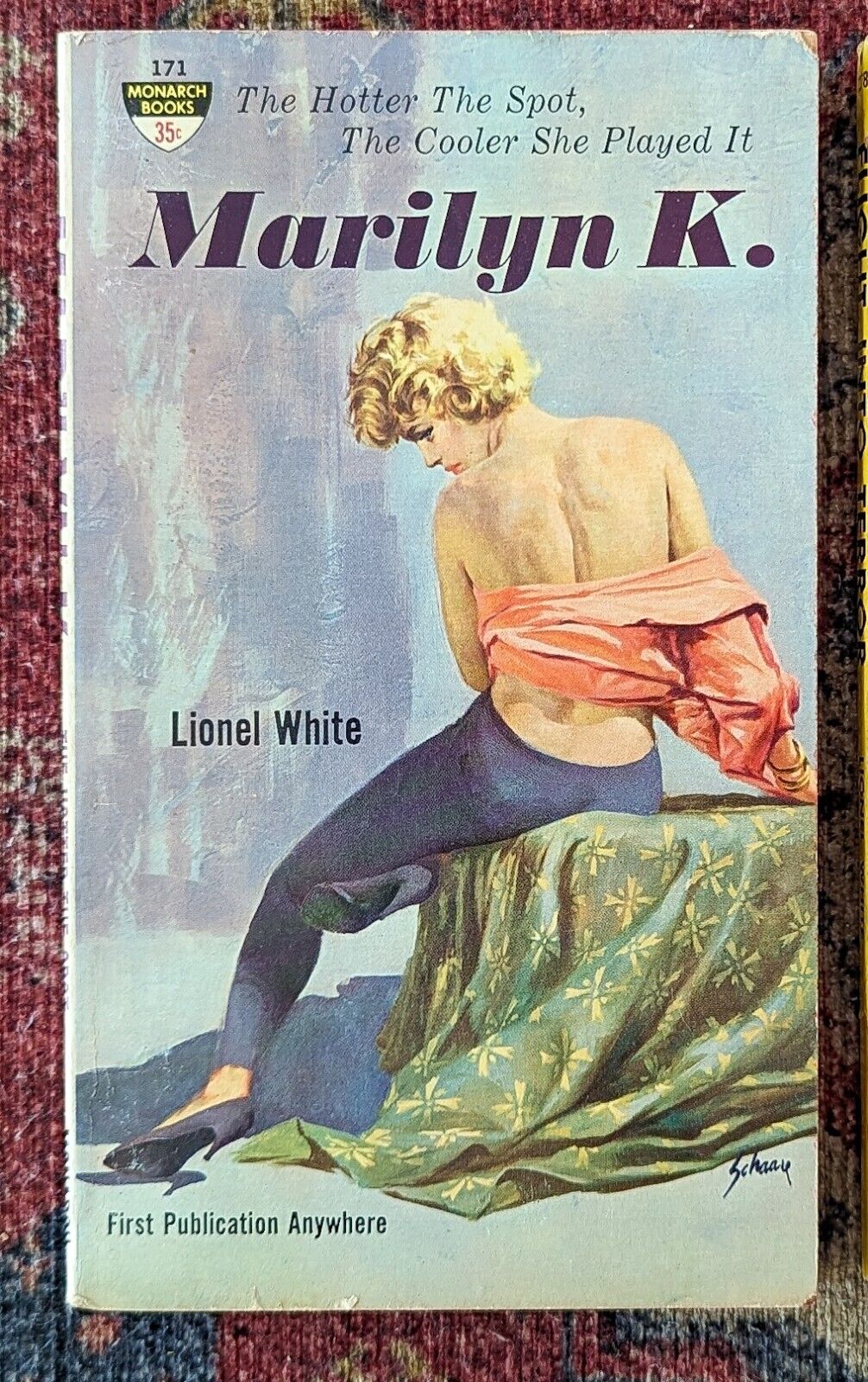 Marilyn K. Lionel White Vintage Monarch Books Paperback Noir Crime Pulp 1960s