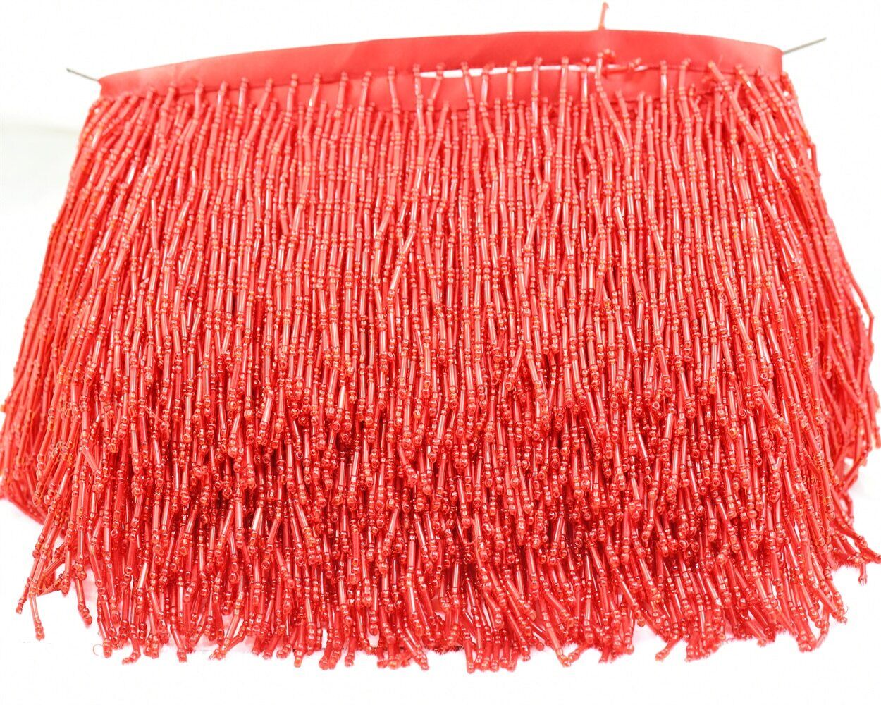 5 yards Bulk wholesale glass bead fringe tassels sewing articles for sewing 10cm