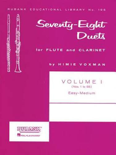 78 Duets for Flute and Clarinet: Volume 1 - Easy to Medium (No. 1-55) (Ru - GOOD
