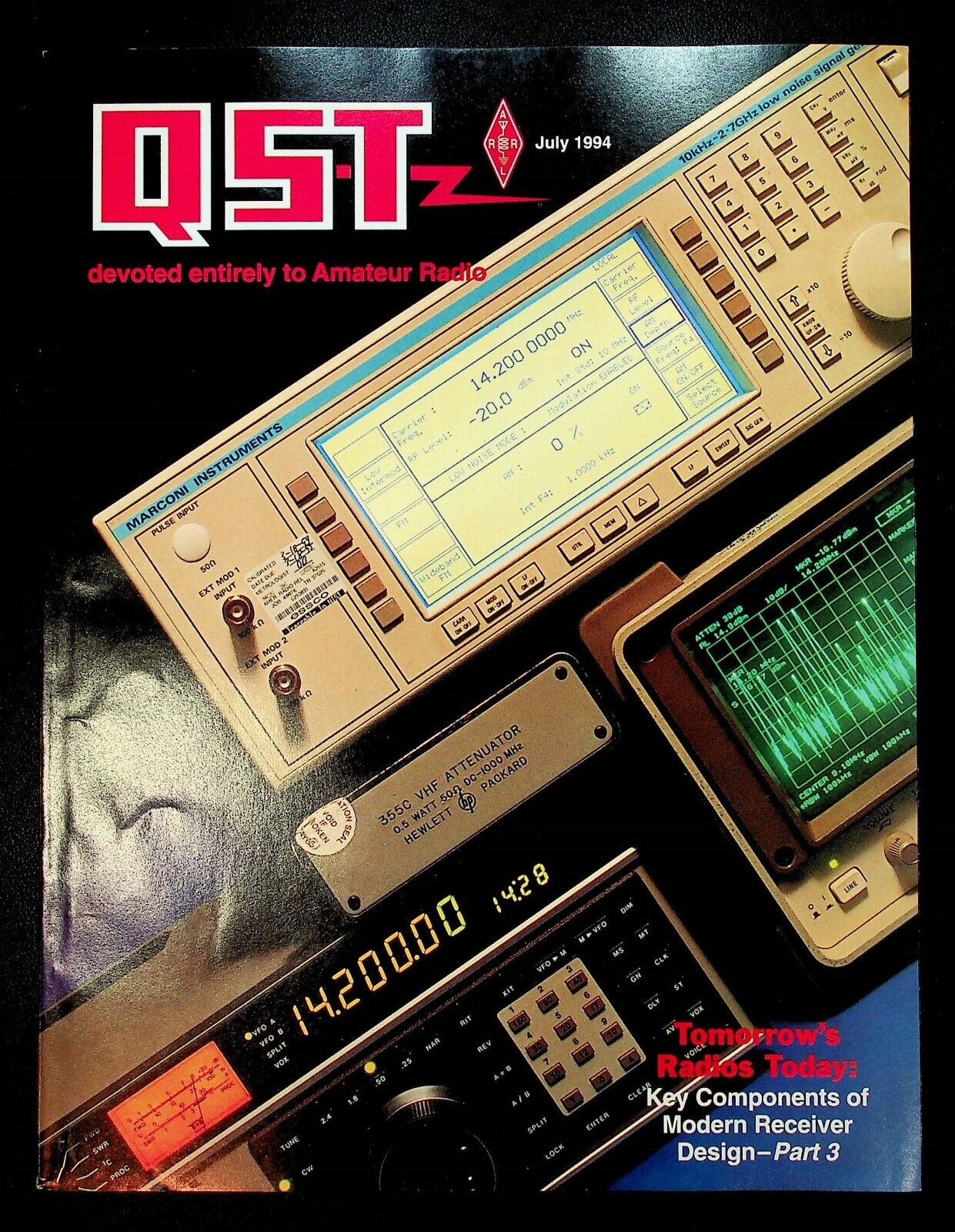 VINTAGE QST Magazine July 1994 Modern Receiver ETO Alpha 89 Amp ARRL HAM Radio