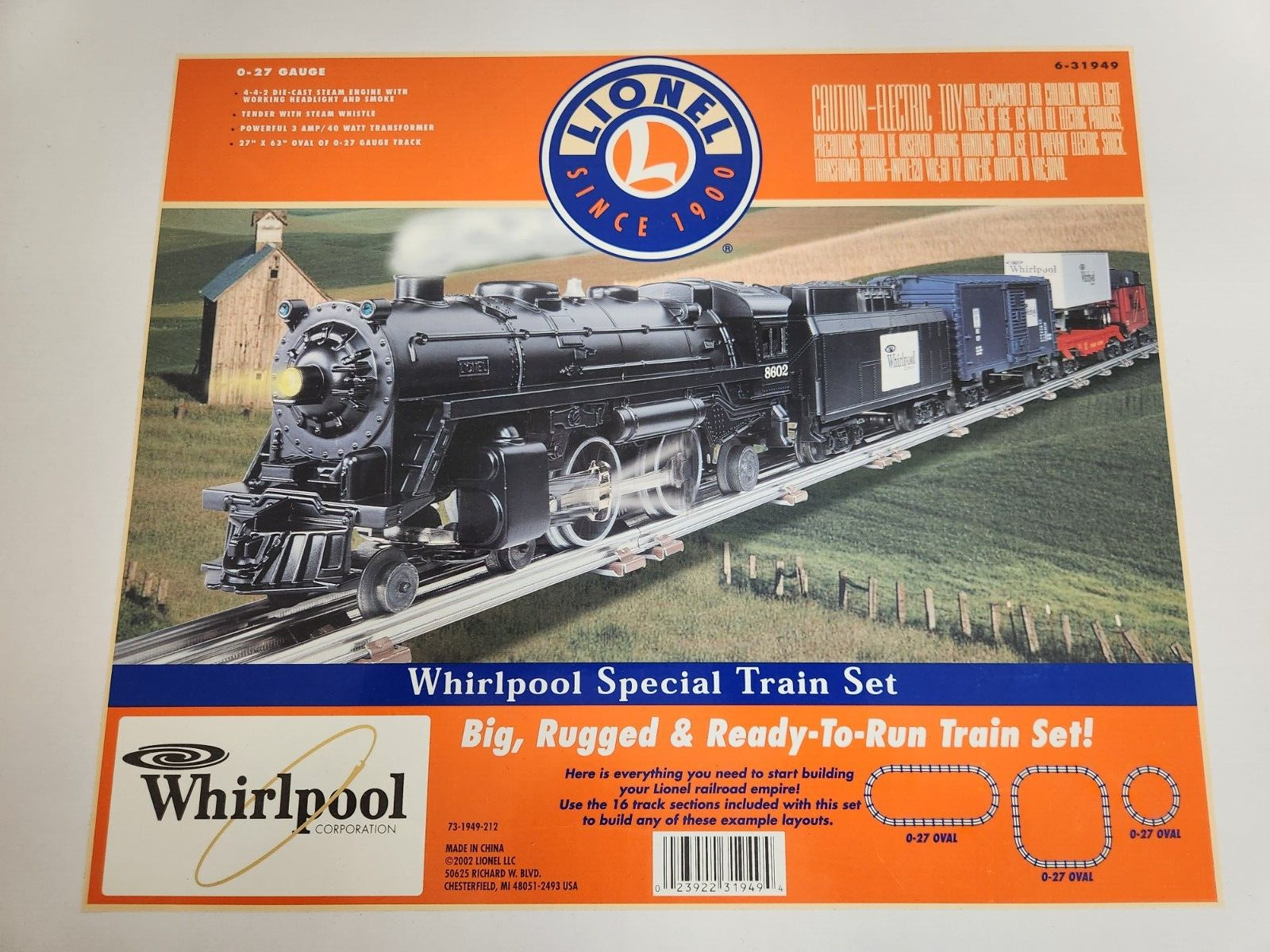 Lionel ~ Very Rare / Limited Edition 6-31949 MLR Whirlpool Special Set 2002