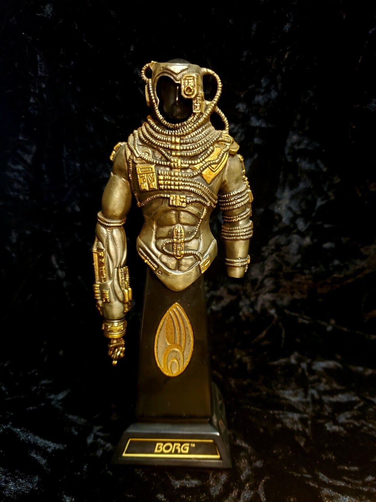 Vintage Star Trek 1998 Pewter Armor Of The Borg Franklin Mint