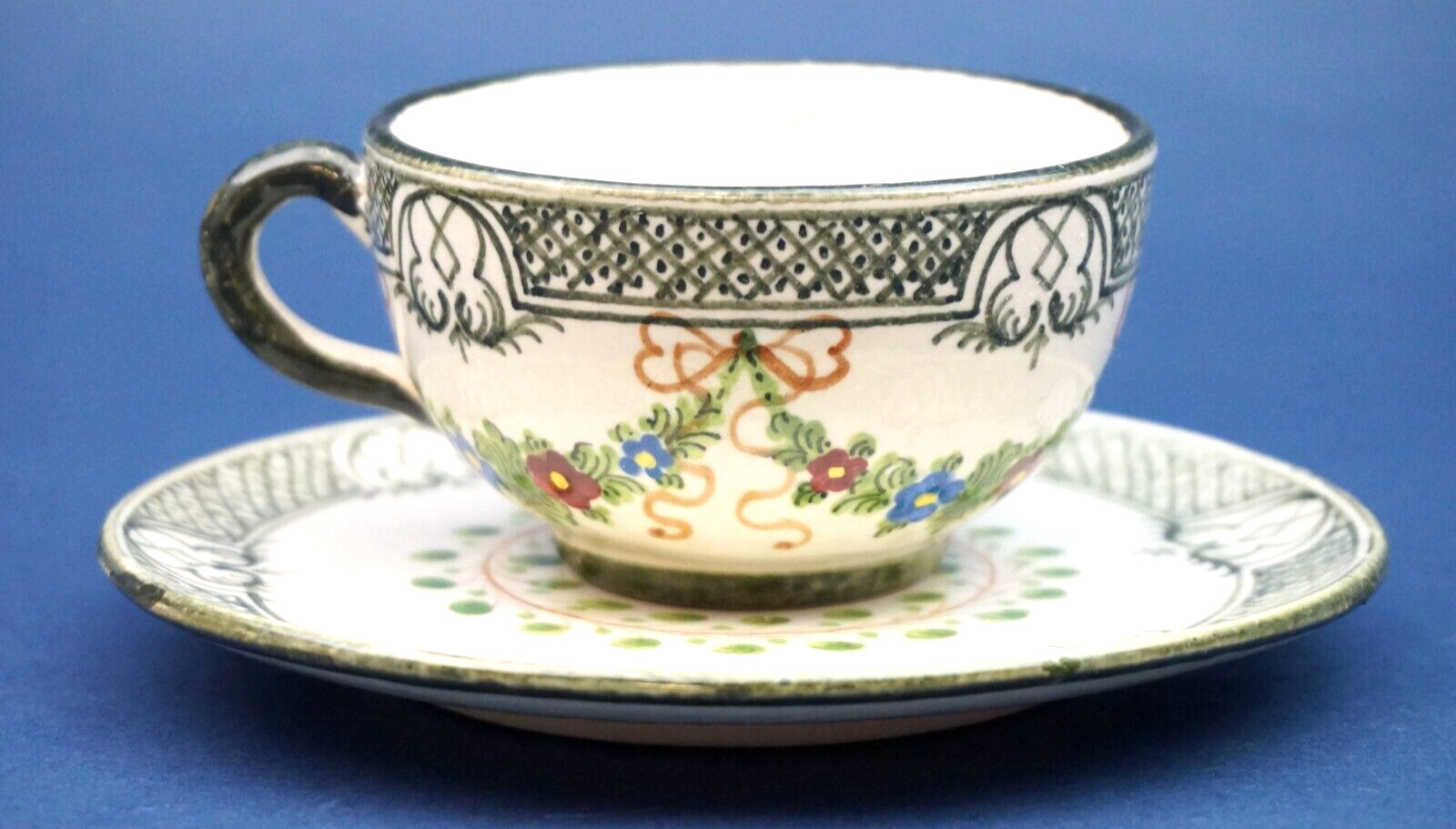 MINARDI BROTHERS Important ceramic cup, Melandri period Focaccia RARE ITALY