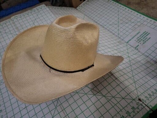 Vintage Stetson Roadrunner Cowboy Hat Formosan Size 7 1/8 Western Straw 