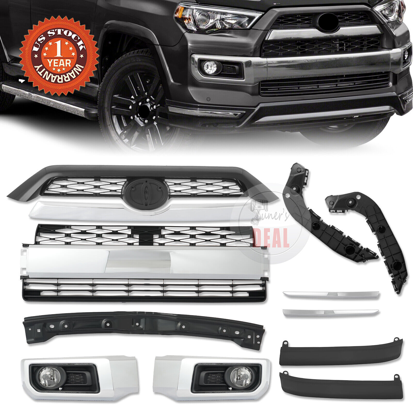 For 2014-2019 Toyota 4Runner Limited Front Bumper Grille Assembly Body Kits