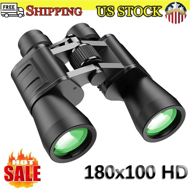 180x100 HD Military Powerful Binoculars Day/Low Night Optics Hunting & Case US