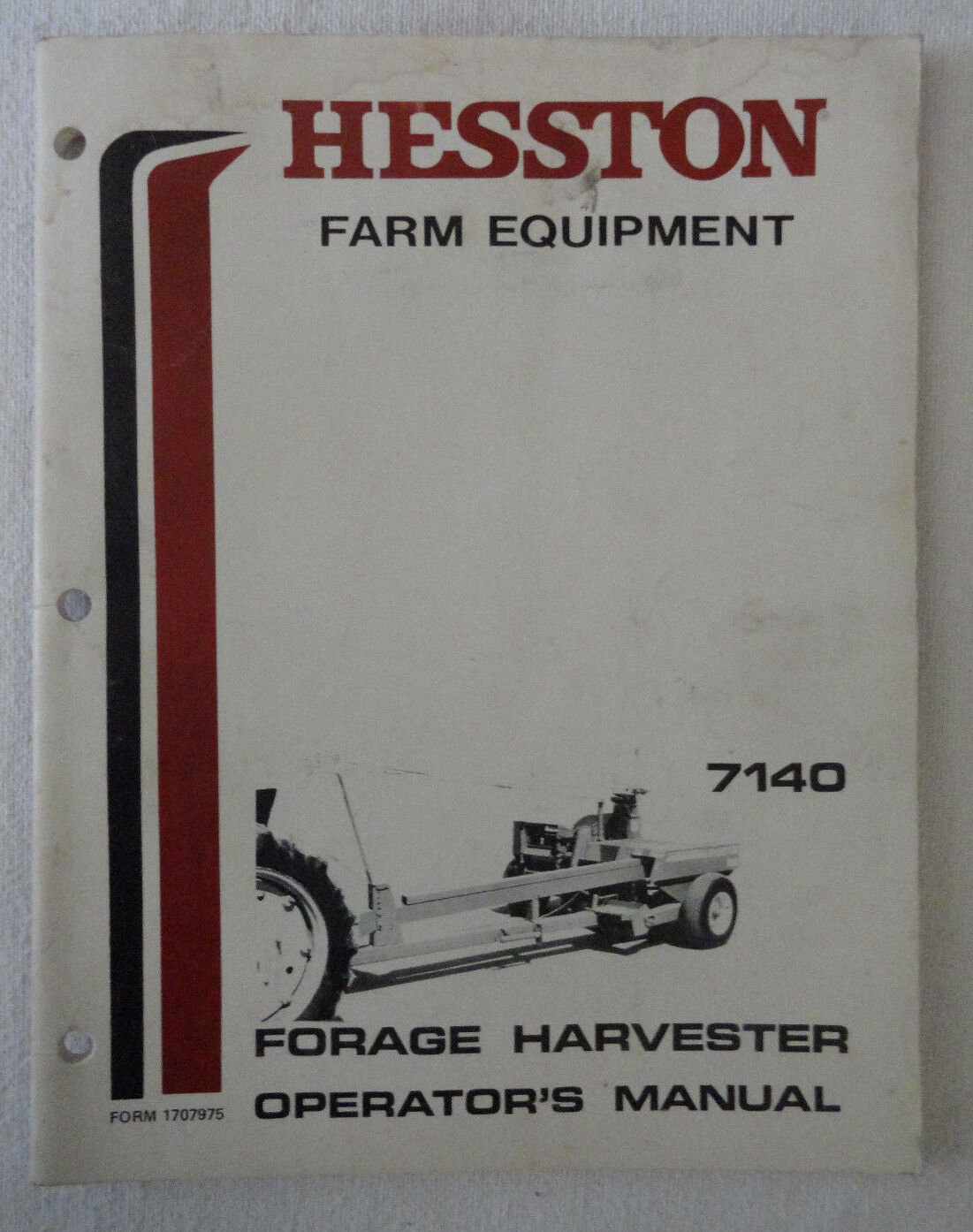 Hesston Farm Equipment 7140 Forage Harvester Operators Manual OEM