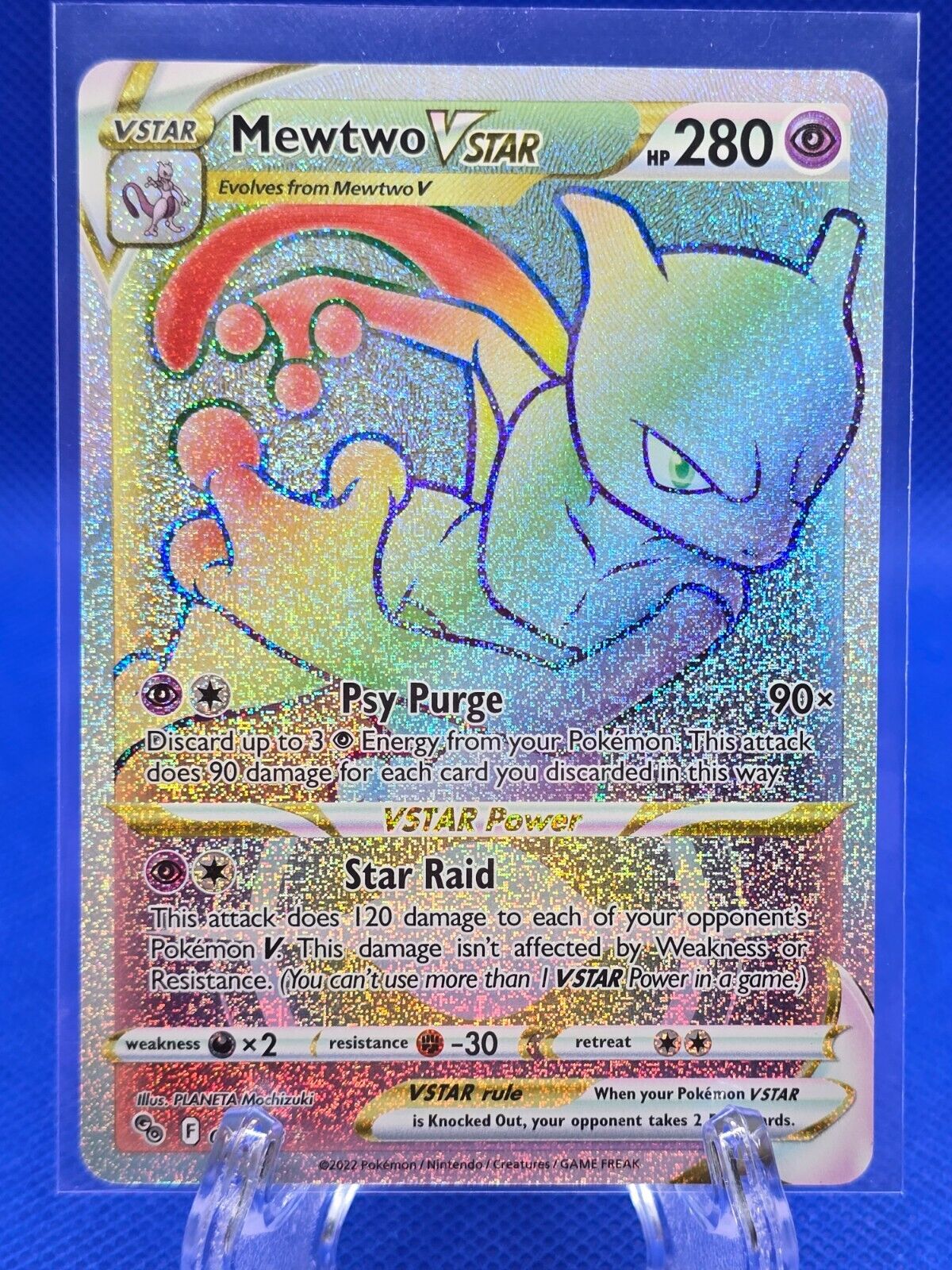 Pokémon Mewtwo VSTAR - Pokémon GO -  079/078 Holo Secret Rare - NM