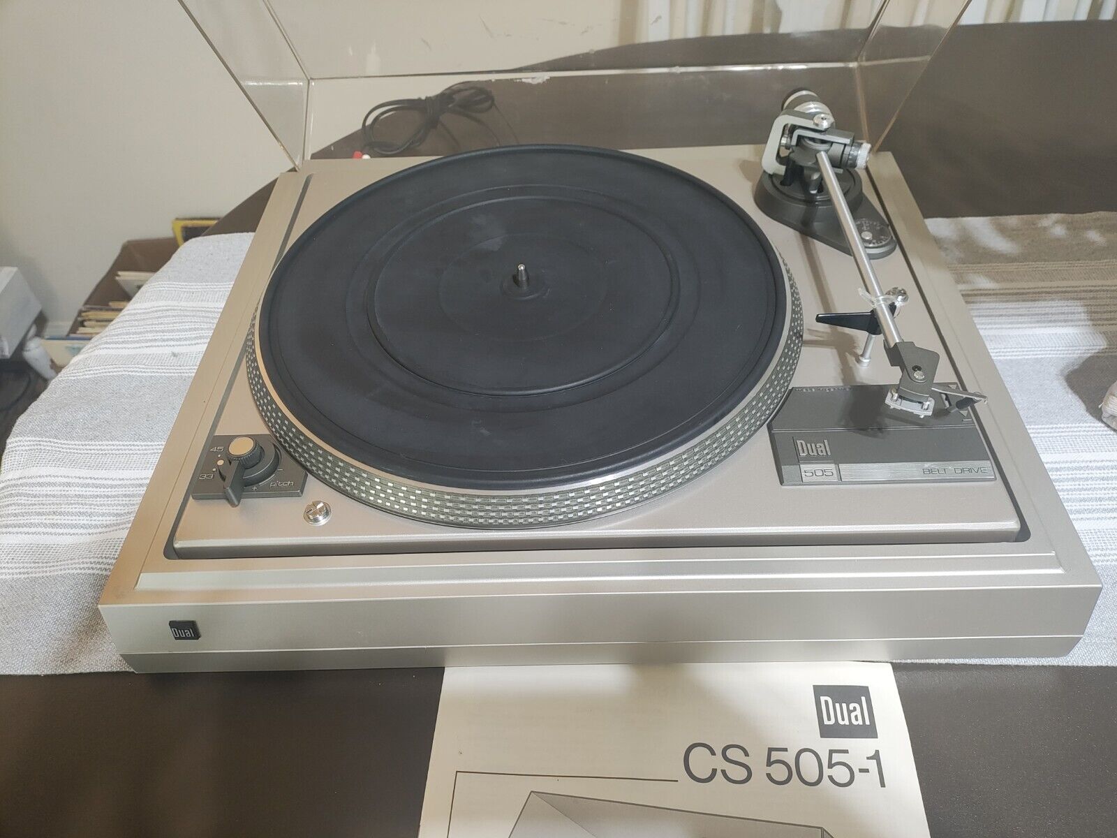 Dual CS 505-1 Stereo Turntable, Germany. Read