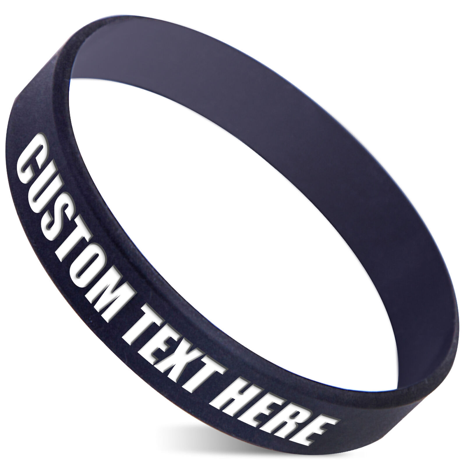 Custom Silicone Wristbands Personalize Engraved Rubber Bracelets Gifts Events