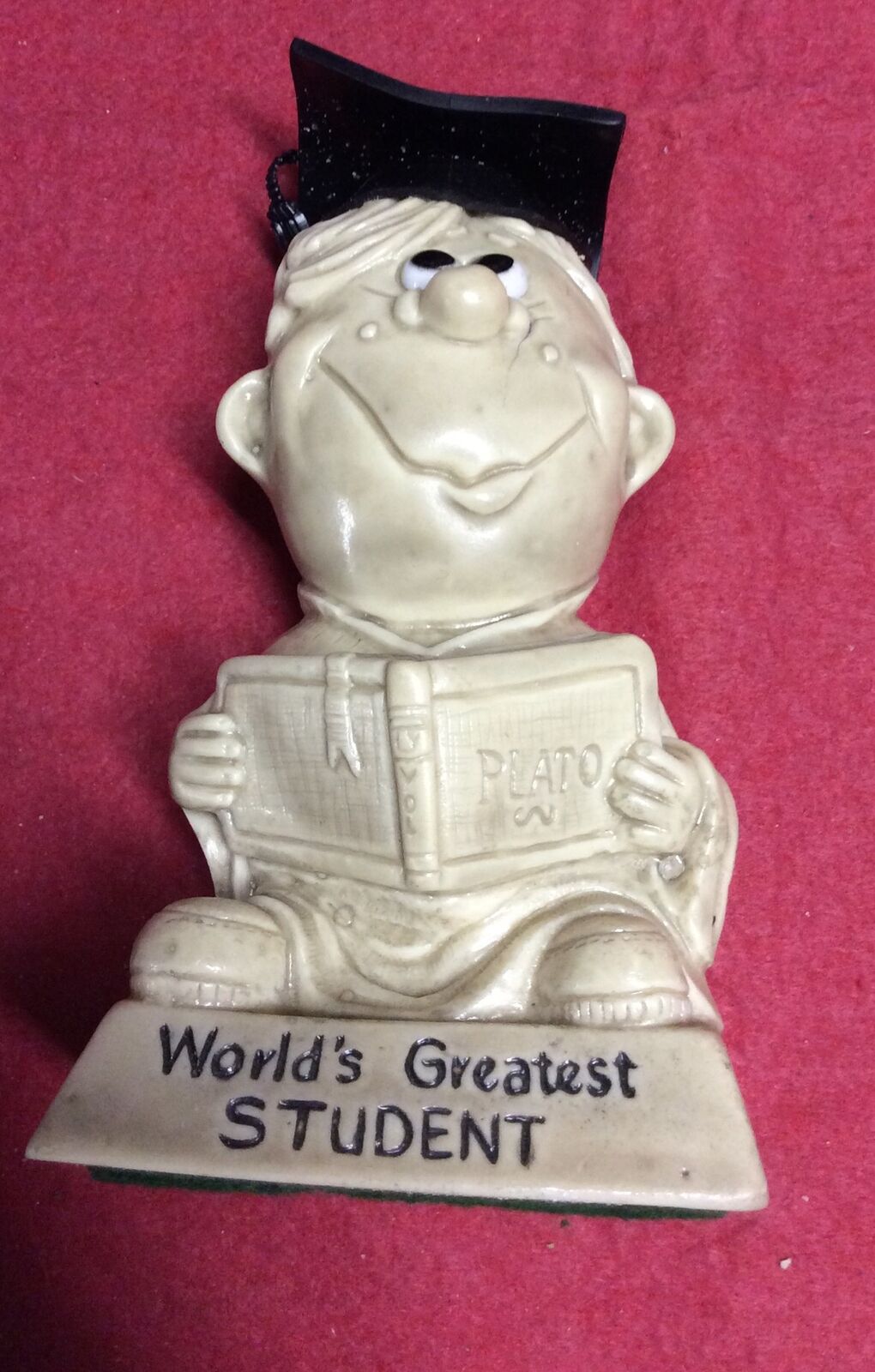 Vintage 6” World\'s Greatest Student Statue Berrie R&W 70s