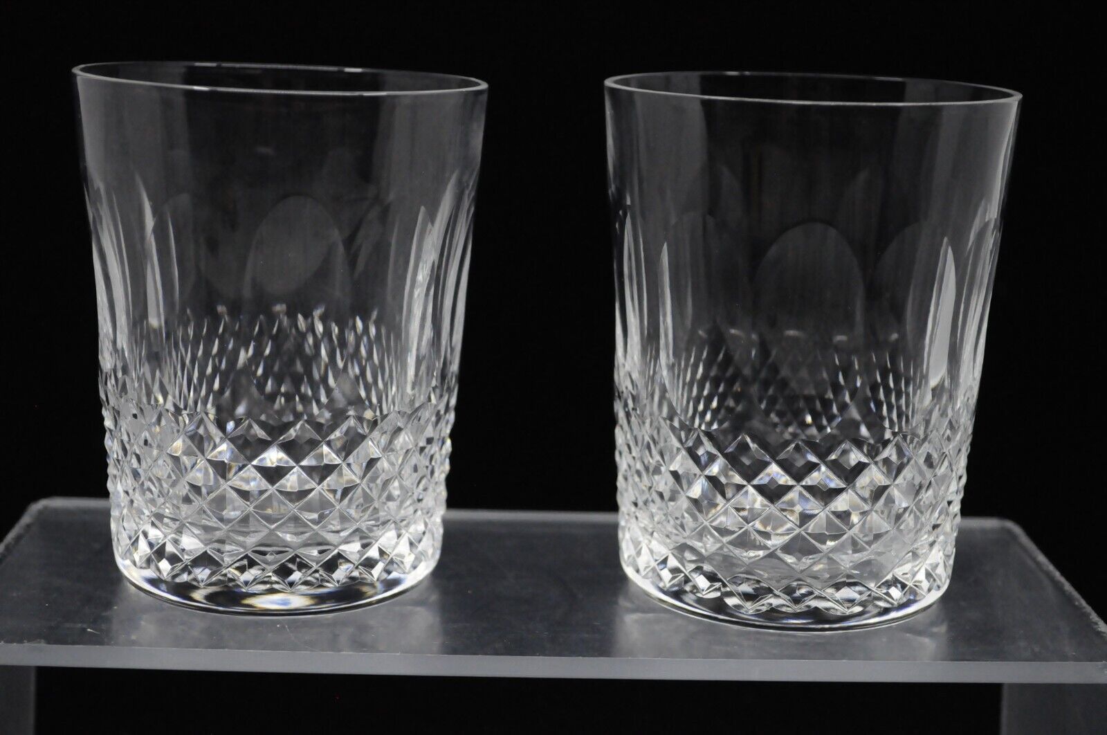 Pair of Waterford Crystal Colleen Double Old-Fashioned Glass 4 3/8\