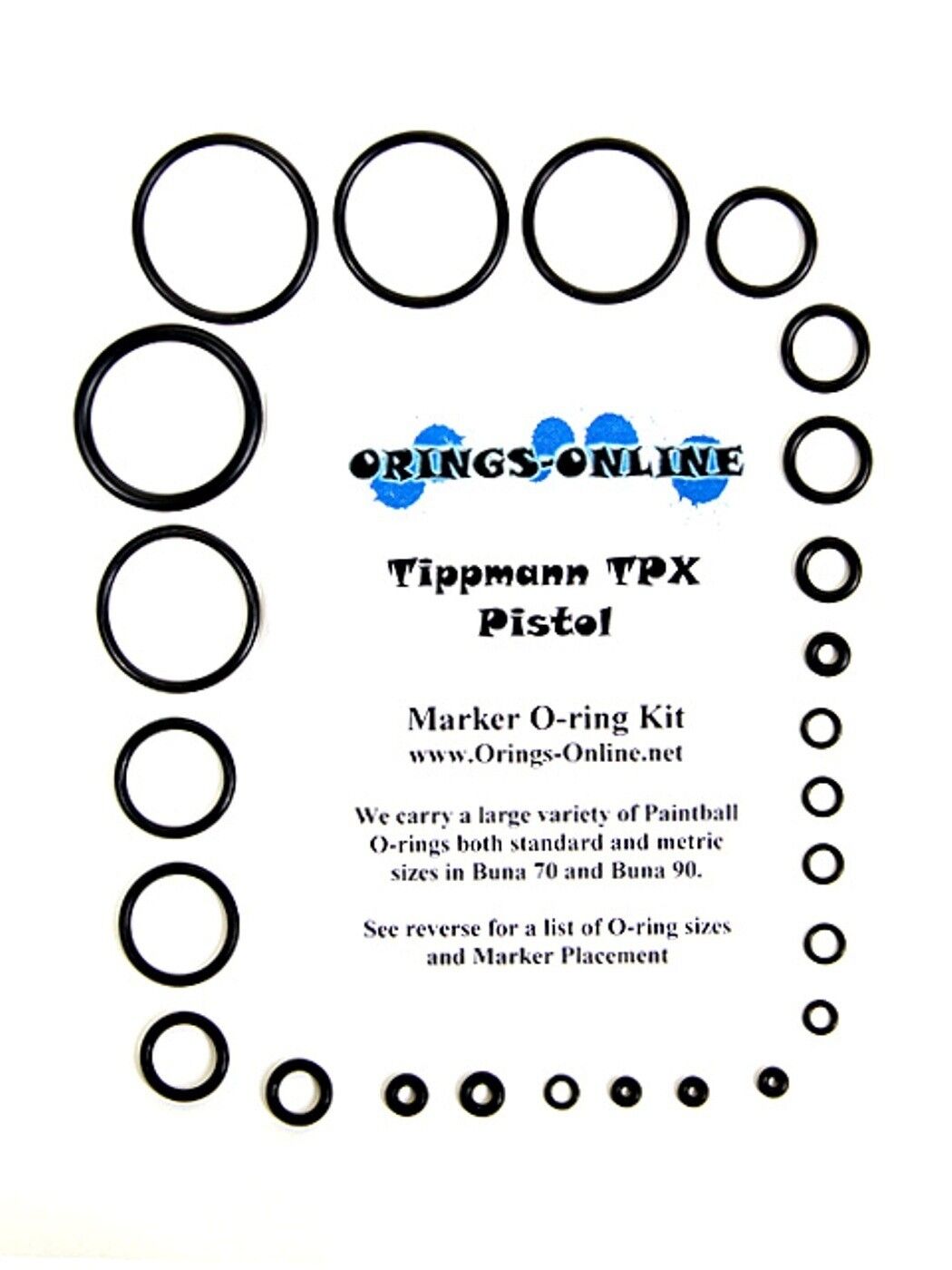 Tippmann TPX Paintball Marker O-ring Oring Kit x 4 rebuilds / kits