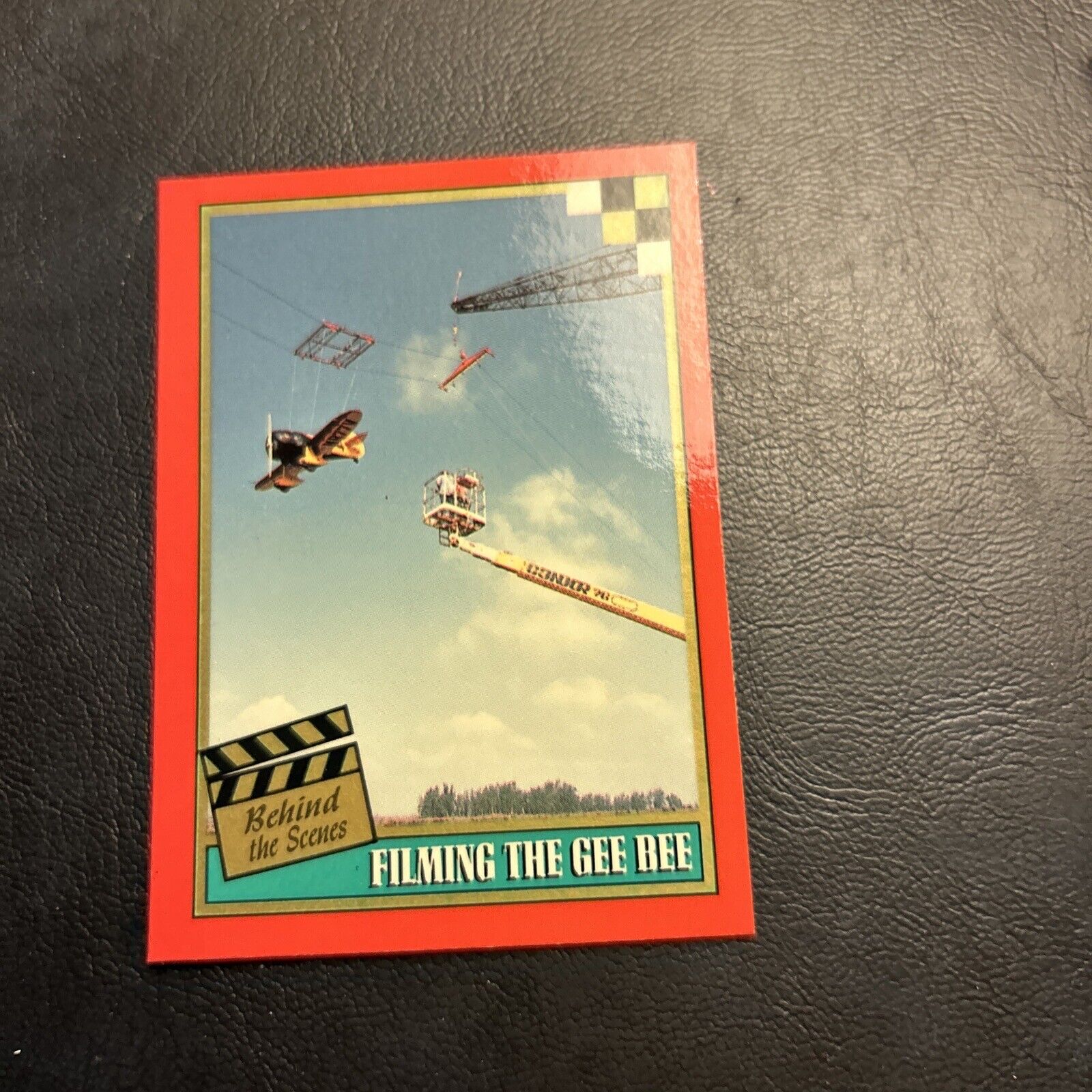 Jb10d Disney The Rocketeer 1991 Topps Behind The Scenes C Filming The Gee Bee