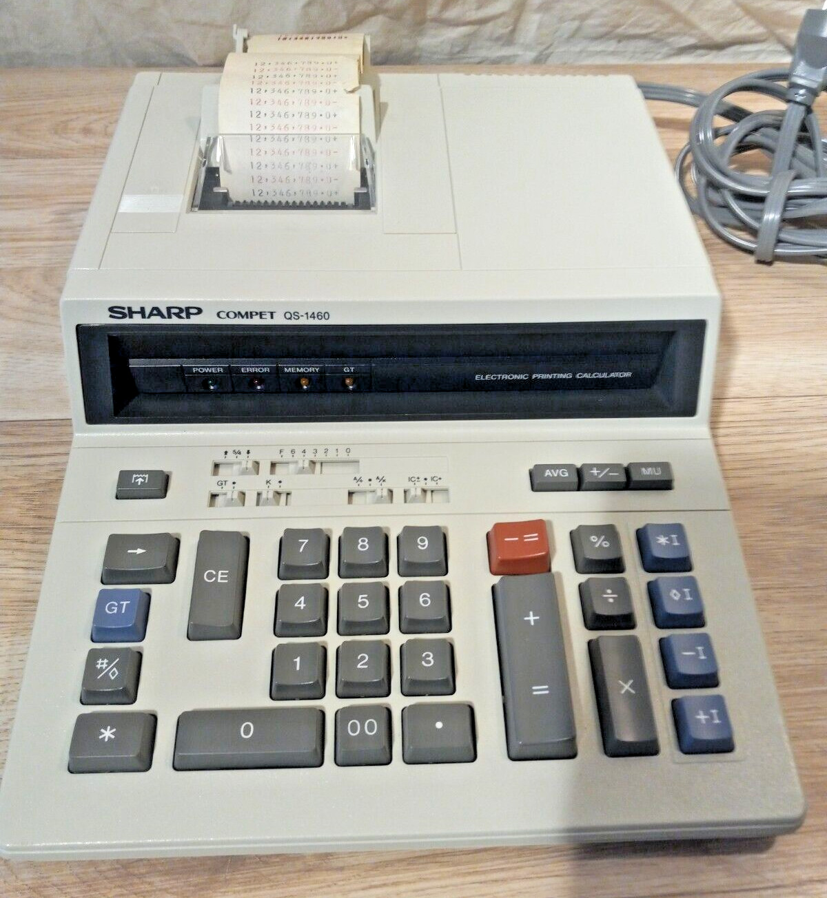Sharp Compet QS-1460 Adding Machine Vintage