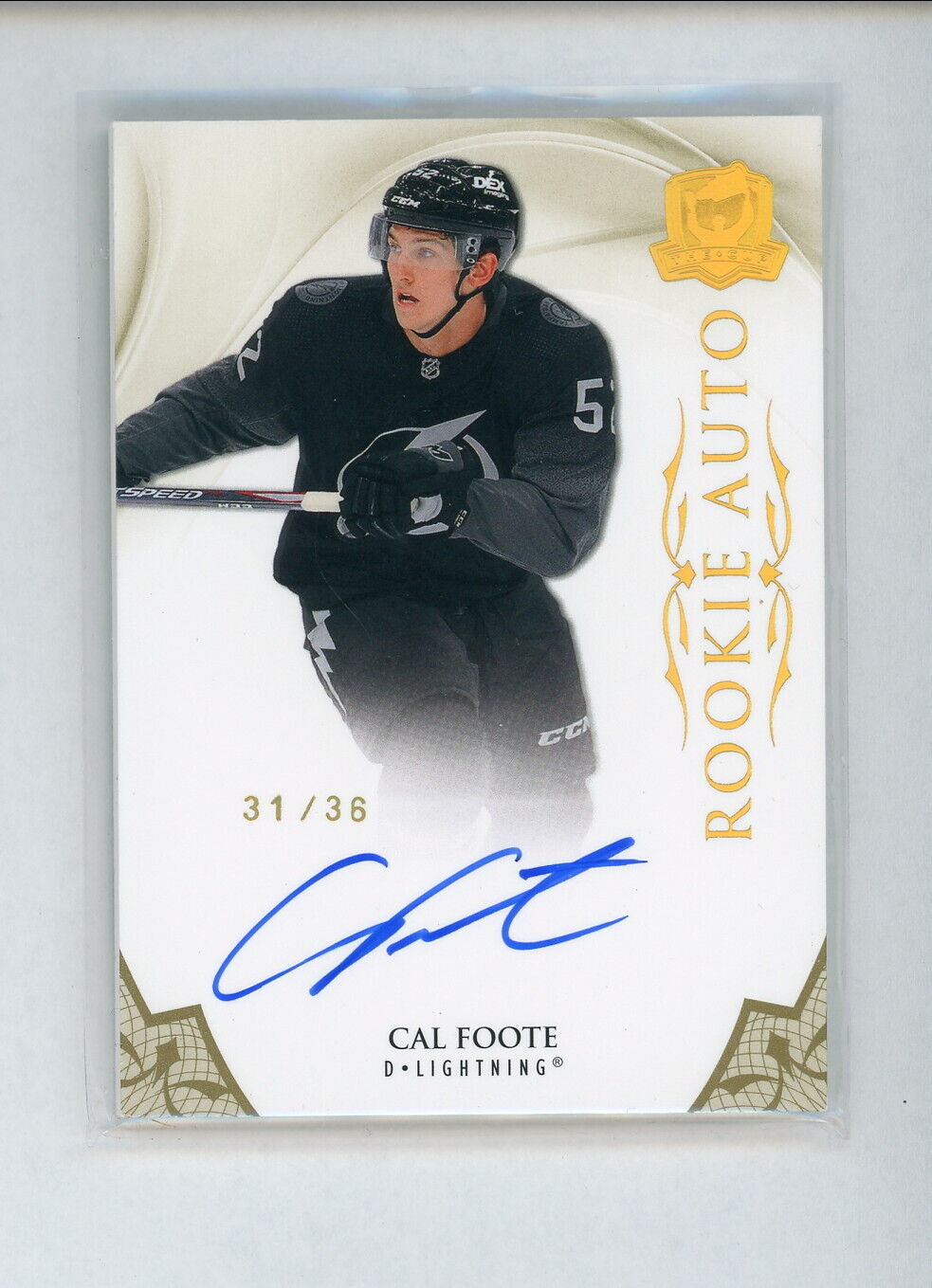 2020-21 The Cup Gold Spectrum #162 Cal Foote AU 31/36