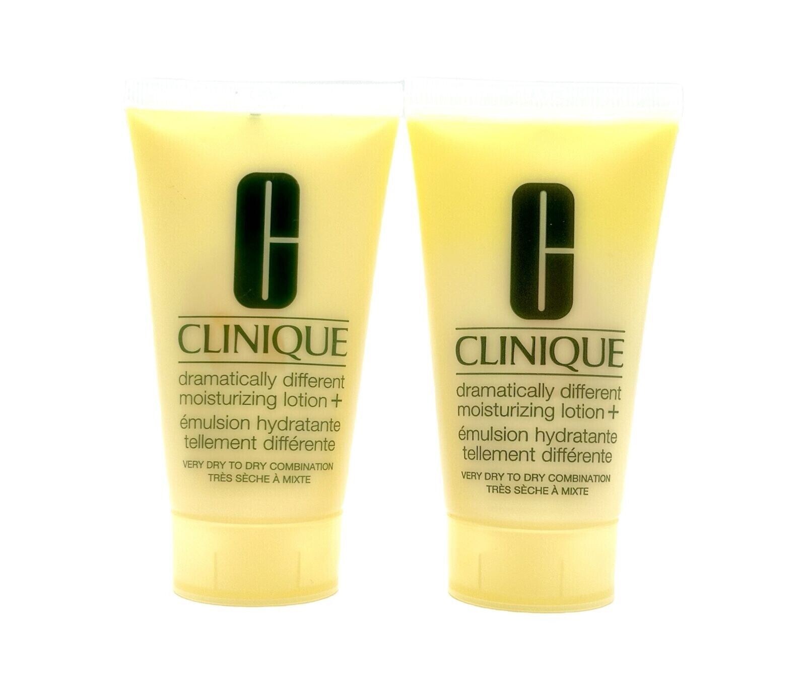 Lot of 2 Clinique Dramatically Different Moisturizing Lotion+ Tube 1.7 oz/50 ml