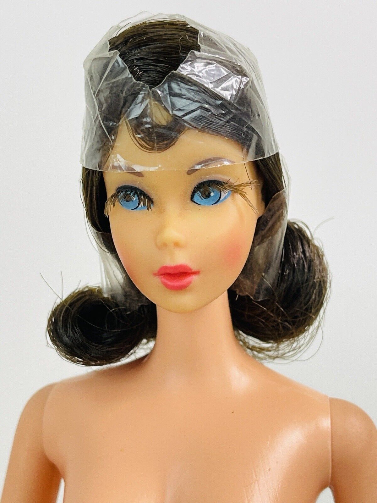 Vintage 1966 Barbie Mod TNT Twist N\' Turn Raven Brunette Doll Marlo Flip Hair