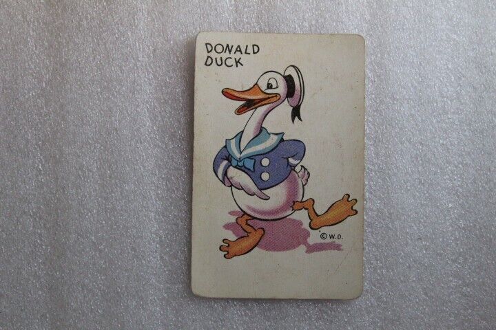 1935 Whitman Mickey Mouse Old Maid Card - Donald Duck  Walt Disney 1930\'s