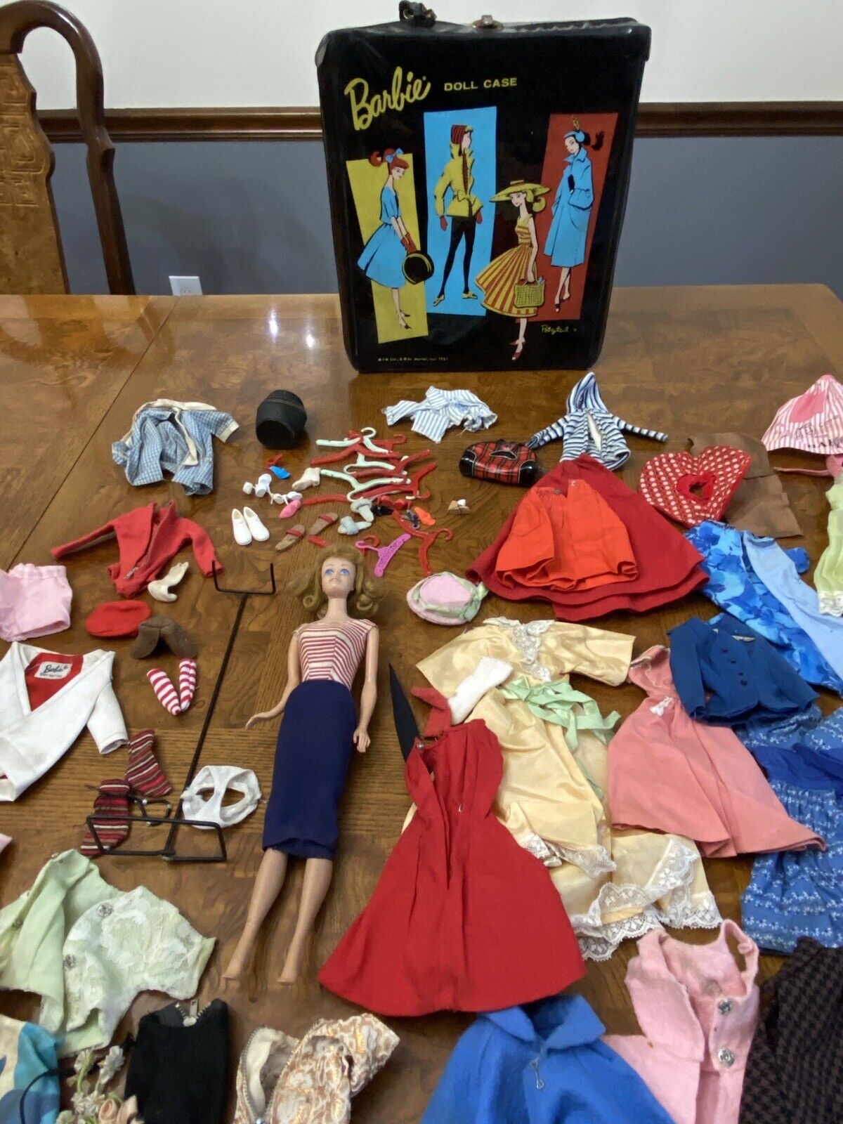 Vintage Barbie Lot 1961 & 1962 Midge Doll w/Box and Clothes Accessories Japan