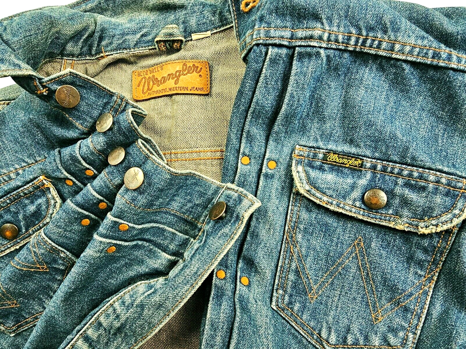 HOT VTG 50s REPRO Men\'s WRANGLER @ 11MJ SANFORIZE 12 Dots JACKET Jeans M (Fit S)