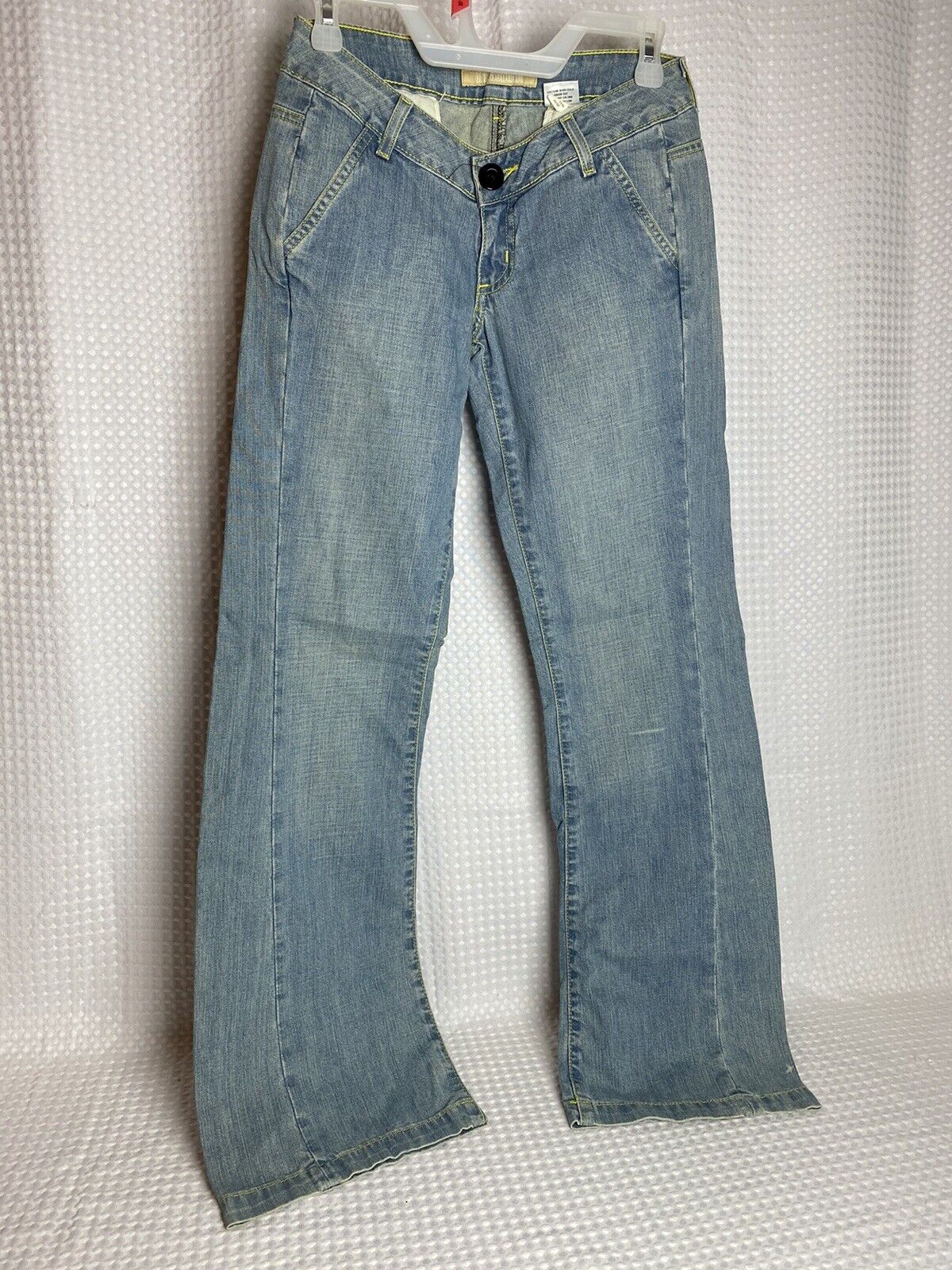 Blue Asphalt Vintage Look Faded Bootcut Jeans