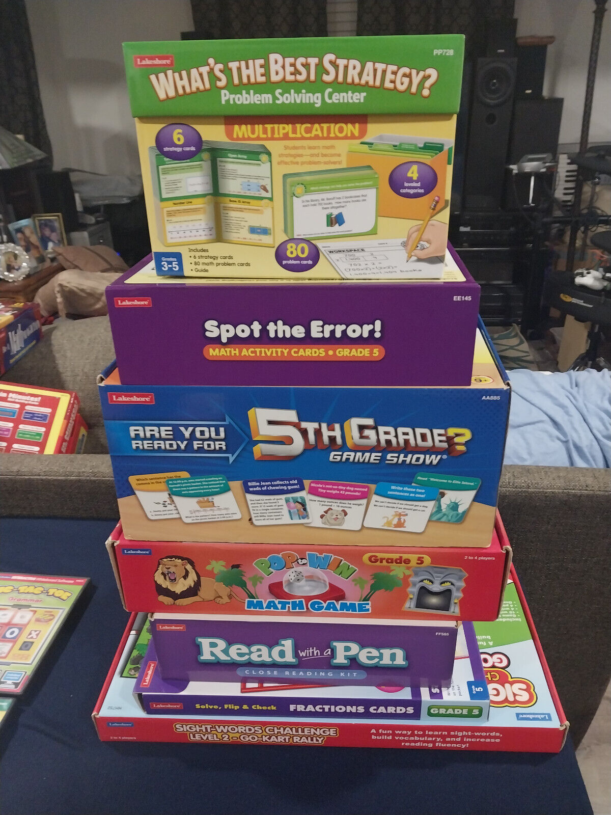 Lot of 7 Lakeshore Learning Games