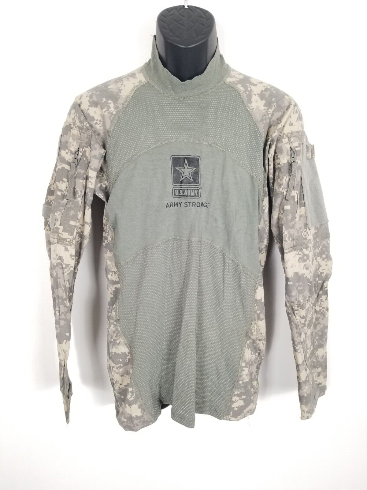 USGI Army ACU Camouflage MASSIF Flame Resistant Army Combat Shirt ACS Sz Medium