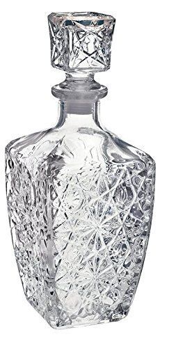 Liquor Whiskey Decanter Vintage Glass Crystal Bottle Wine Stopper Bar Scotch Rum