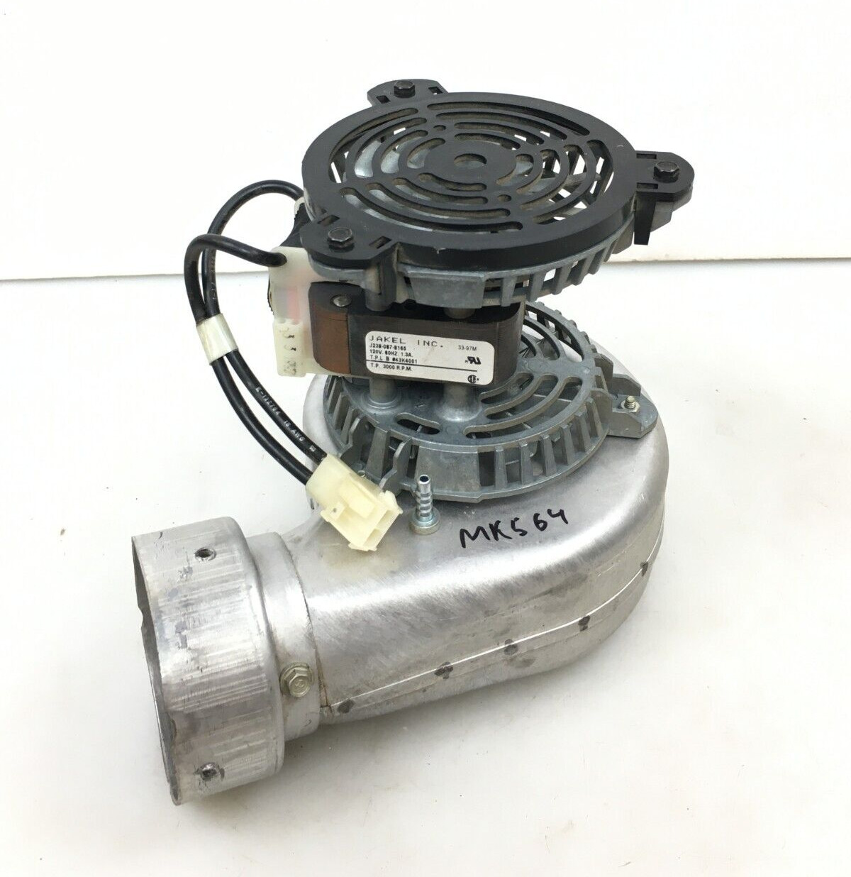 JAKEL J238-087-8165 Draft Inducer Blower Motor Assembly 43K4001 used  #MK564