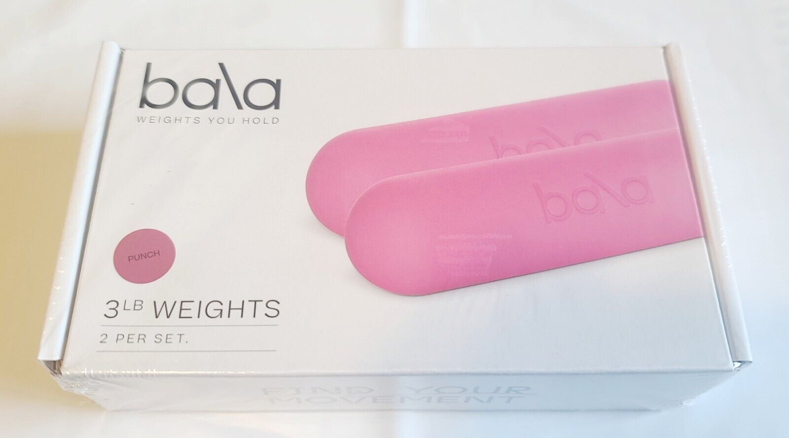 Bala Bars 2pc Hand 3 Pound Weight Set - Pink Punch 3lbs - 6lbs total
