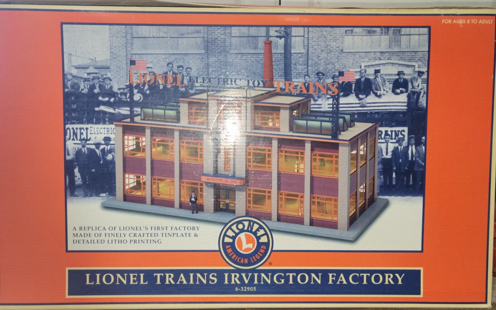 Lionel 6-32905 Tinplate Lionel Trains Irvington Factory O-Gauge *NIB*