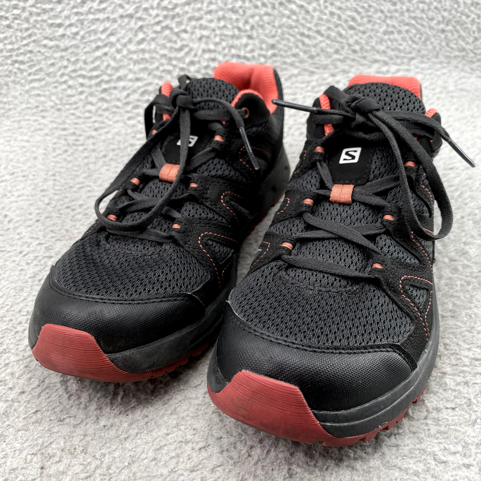 Salomon Shoes Adult 8.5 Black Pink Blackstonia Hiking Outdoor Trail Sneaker Mens