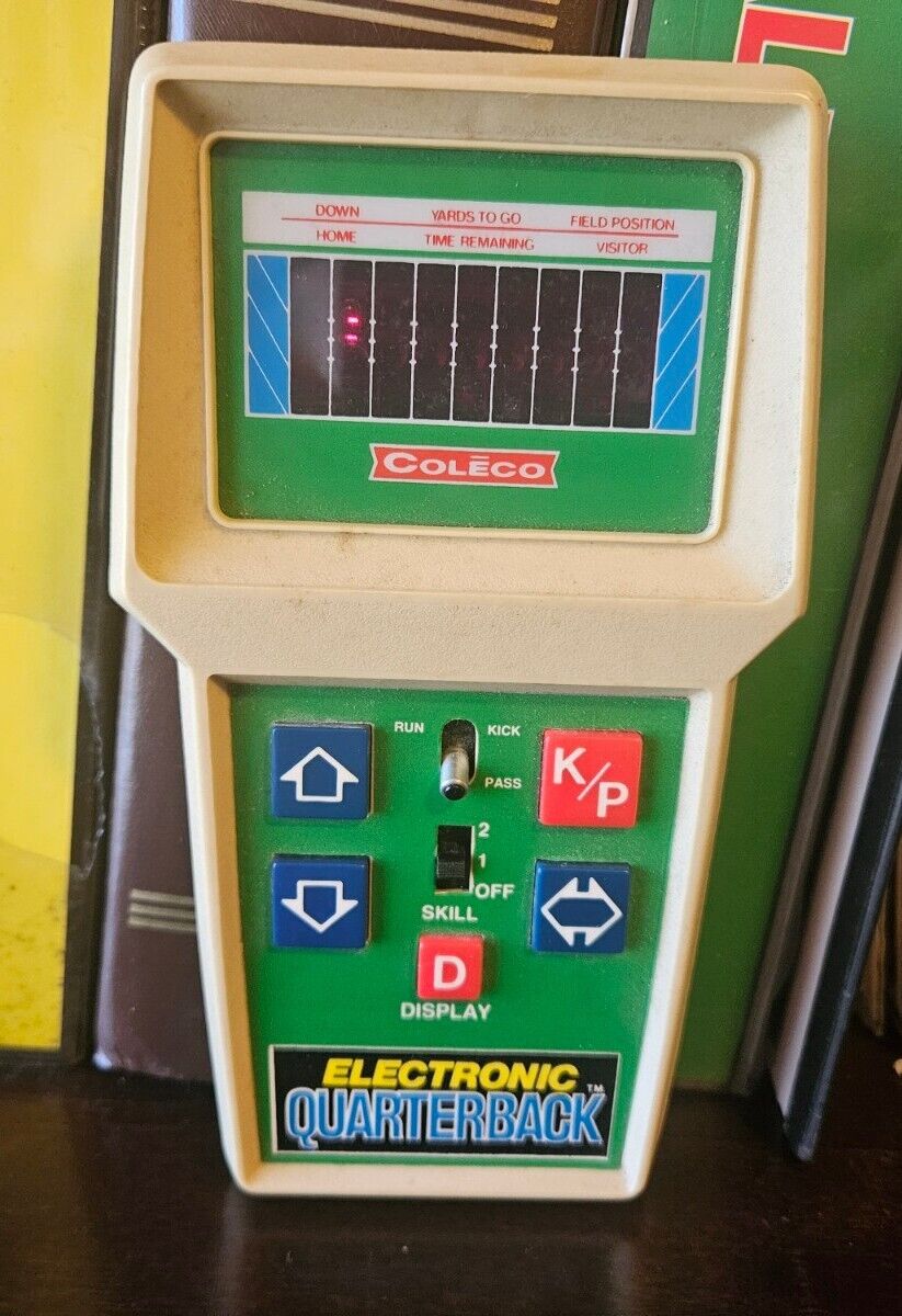 1978 COLECO Electronic Quarterback Handheld Football Game Working - 