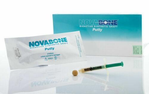 Novabone Dental Putty Syringe Form Unique Premixed Moldable Bone Graft 0.5cc