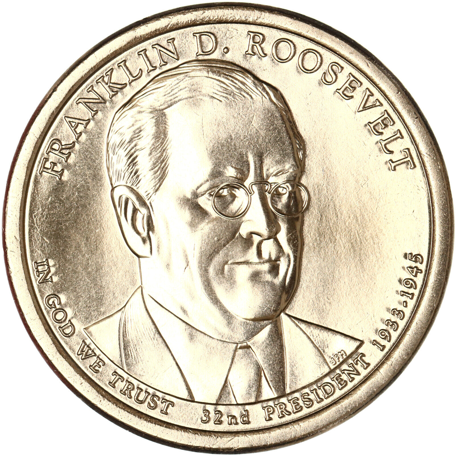 2014 D Presidential Dollar Franklin D Roosevelt Gem BU Clad