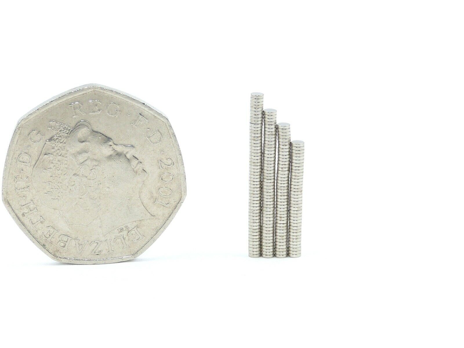 Neodymium disc magnets. Small & Tiny 2mm 3mm 4mm 5mm 6mm N35 N52 N55 rare earth