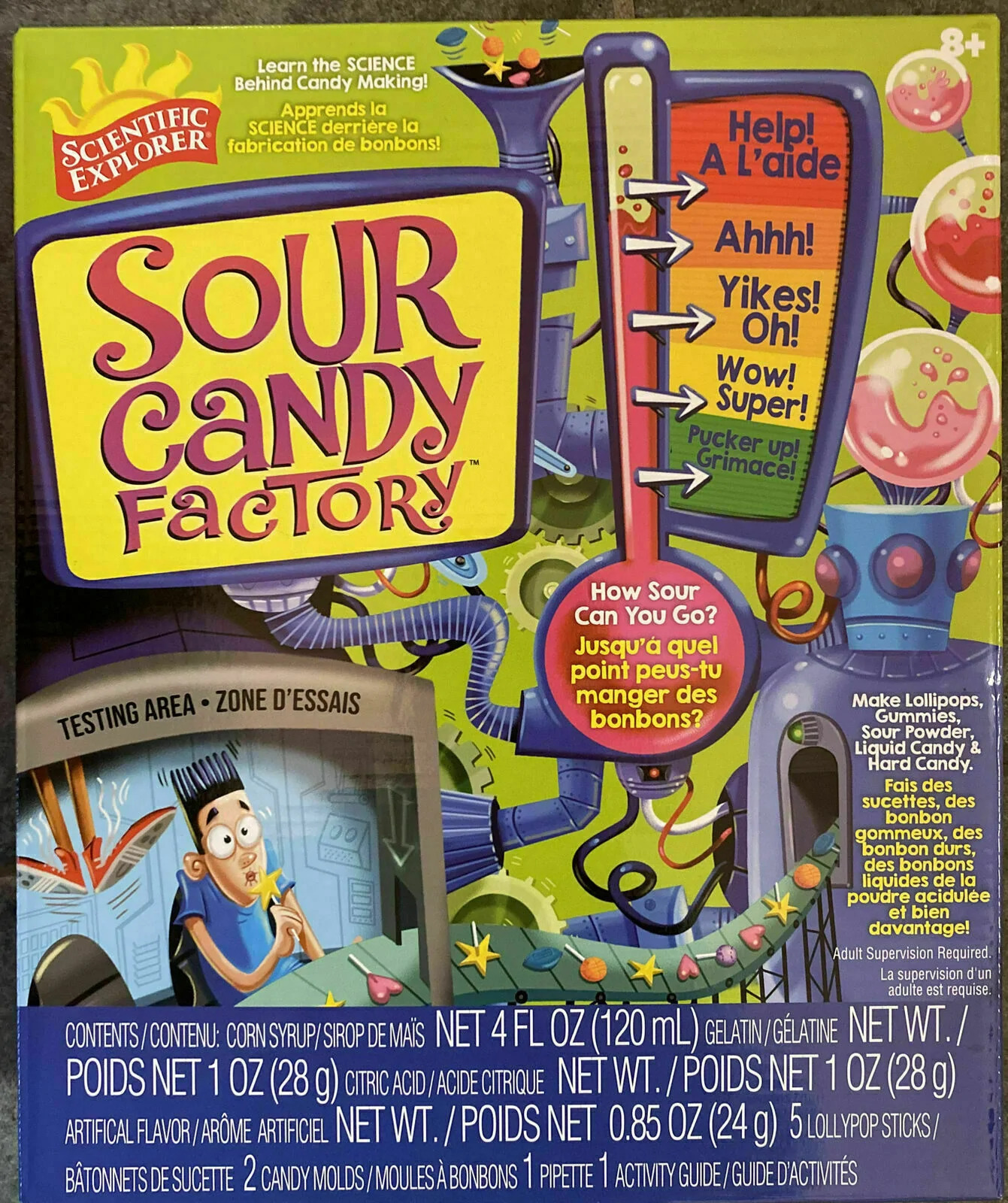 Scientific Explorer Sour Candy Factory Kids Science Experiment Kit, Blue