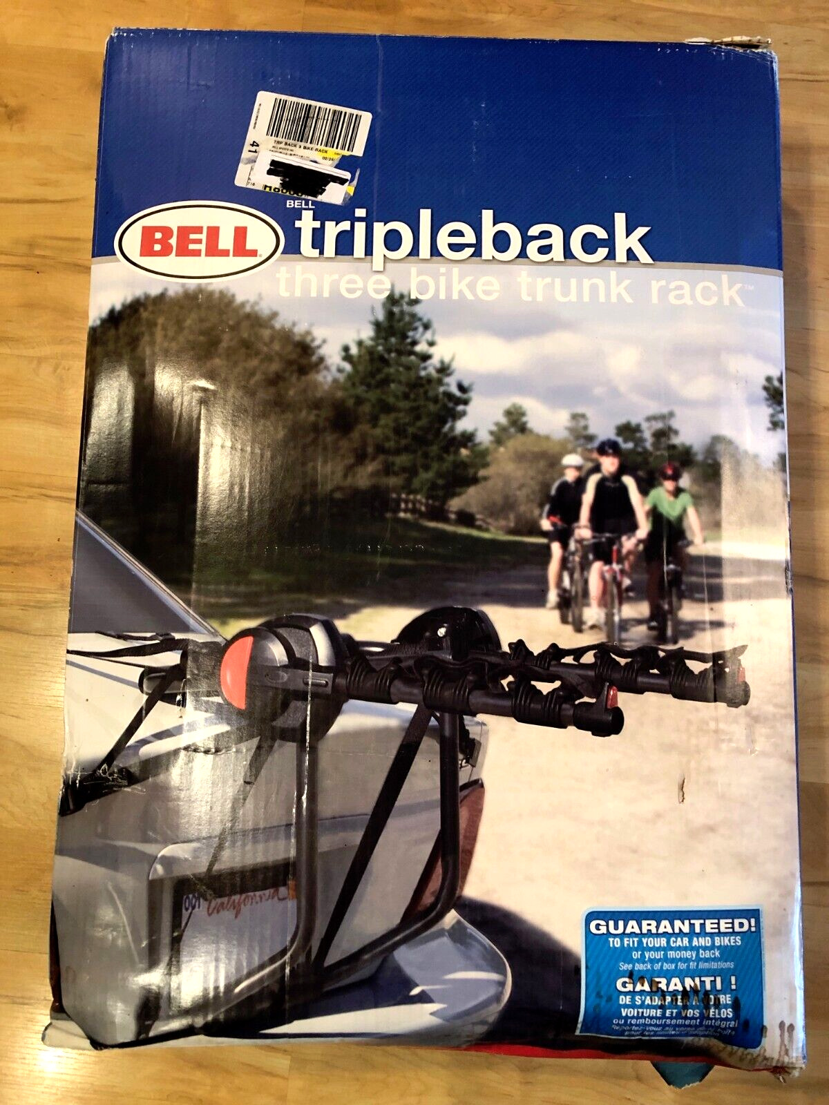 BELL Triple Back  Bike Trunk Rack NEW in box. For 3 Bikes.