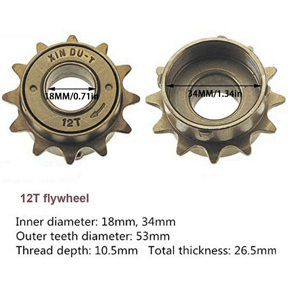 Cassette Durable Bicycle Sprocket Cycling Supplies Single Speed Bike Freewheel