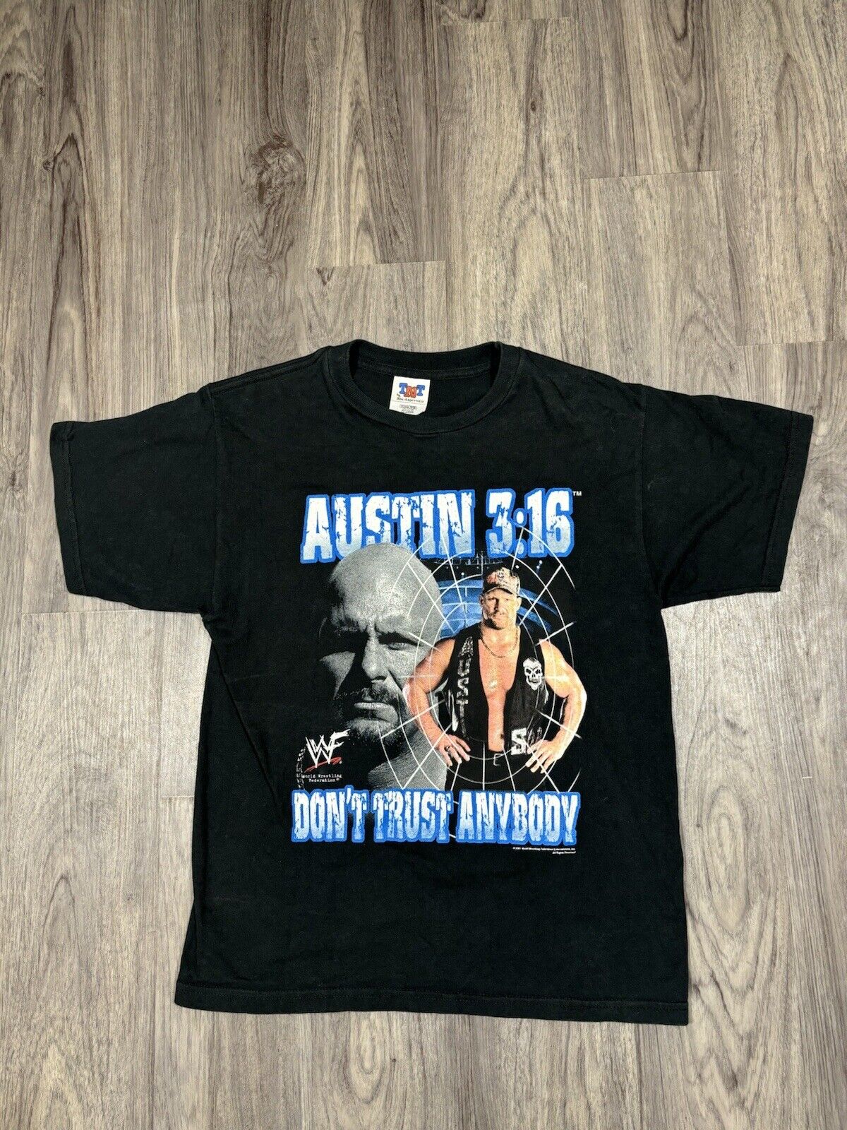 Stone Cold Steve Austin Dont Trust Anybody Vintage Shirt WWF 3:16 Youth XL 2001